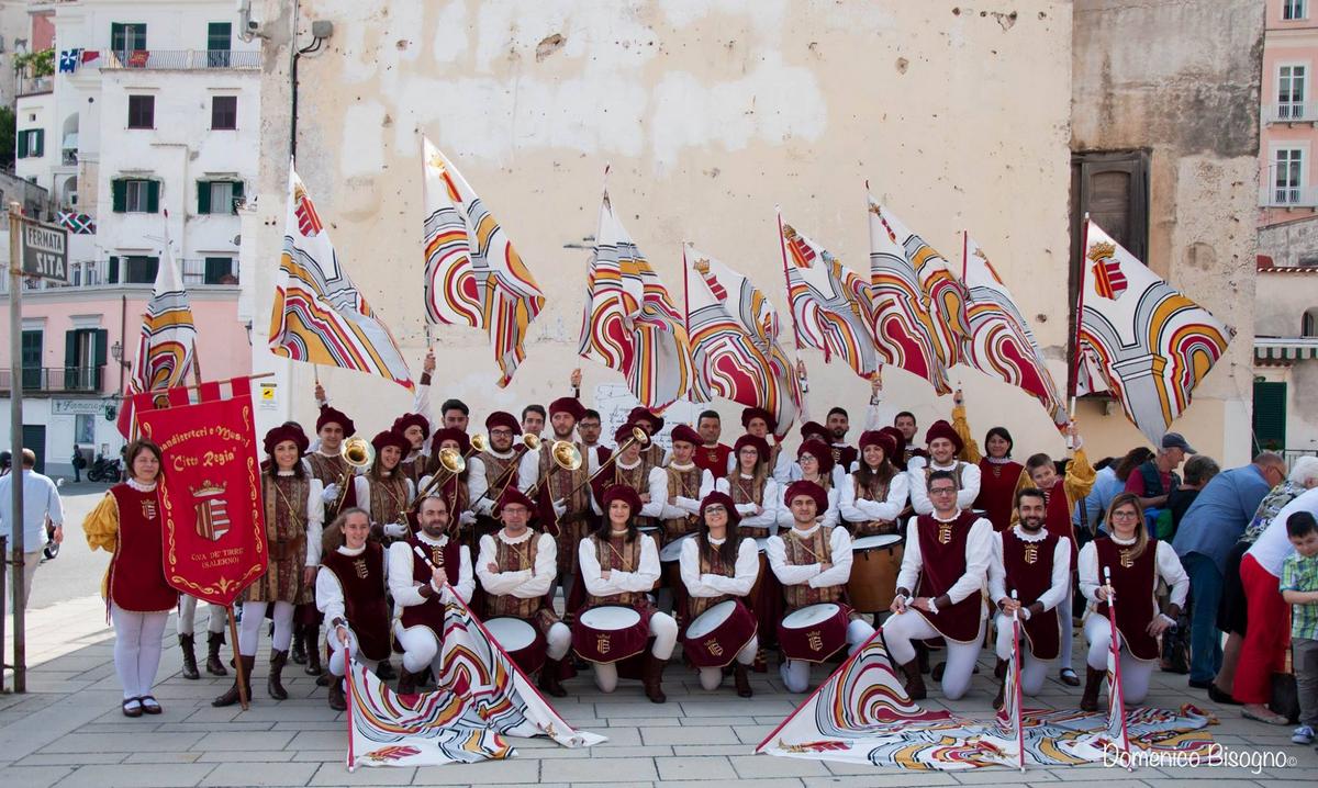 sbandieratori al matrimonio